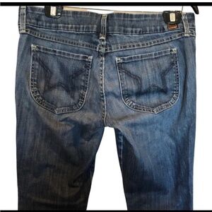 People’s Liberation Bella boot cut star pocket distressed jeans